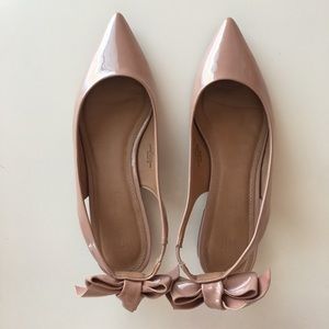 ASOS Patent Leather Bow Flats